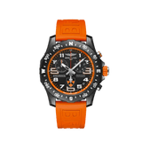 Breitling Endurance Pro Princeton University Edition Black Dial Orange Rubber Strap Watch for Men - X823104C1B1S1