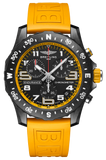 Breitling Endurance Pro Black Dial Yellow Rubber Strap Watch for Men - X82310A41B1S1