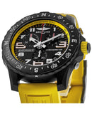 Breitling Endurance Pro Black Dial Yellow Rubber Strap Watch for Men - X82310A41B1S1