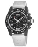 Breitling Endurance Pro Black Dial White Rubber Strap Watch for Men - X82310A71B1S1