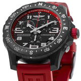 Breitling Endurance Pro Black Dial Red Rubber Strap Watch for Men - X82310D91B1S1