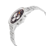 Breitling Navitimer B01 Chronograph 43 Black Dial Silver Steel Strap Watch for Men - AB0138211B1A1