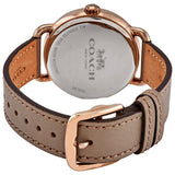 Coach Delancey Grey Dial Grey Leather Strap Watch For Women - 14502797