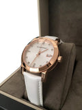 Burberry The City Diamonds White Dial White Leather Strap Watch for Women - BU9130