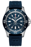 Breitling Superocean 44mm Diver Pro III Special Mariner Blue Dial Blue Rubber Strap Mens Watch - Y1739316/C959