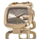 Gucci G Gucci Sunbrushed Brown Dial Rose Gold Steel Strap Watch For Women - YA125511