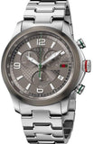 Gucci G Timeless Chronograph Grey Dial Silver Steel Strap Watch For Men -  YA126238