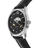 Gucci G-Timeless Moonphase Black Dial Black Leather Strap Watch For Men - YA126327