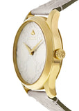 Gucci G Timeless Quartz White Dial White Leather Strap Watch For Women - YA1264033A