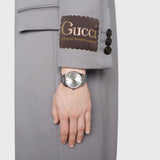 Gucci G Timeless Quartz Silver Dial Silver Steel Strap Watch For Women - YA1264153