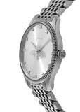 Gucci G Timeless Quartz Silver Dial Silver Steel Strap Watch For Women - YA1264153