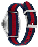 Gucci G Timless Le Marche Des Merveilles Blue & Red Dial Blue & Red Nylon Strap Unisex Watch  - YA126495