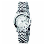 Gucci G Timeless Silver Dial Silver Steel Strap Watch For Women - YA126501