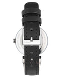 Gucci G Interlocking Black Dial Black Leather Strap Watch For Women - YA133501