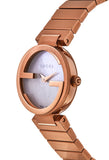 Gucci G Interlocking Mother of Pearl Dial Rose Gold Steel Strap Watch For Women - YA133515