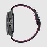 Gucci Dive Tiger Blue and Red Dial Blue Red Blue Nylon Strap Watch For Men - YA136215