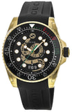 Gucci Dive Quartz Black Dial Black Rubber Strap Watch For Men - YA136219