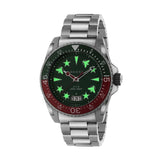 Gucci Dive Quartz Green Dial Silver Steel Strap Watch For Men - YA136222