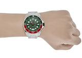 Gucci Dive Quartz Green Dial Silver Steel Strap Watch For Men - YA136222