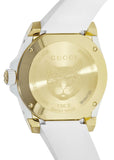 Gucci Dive Quartz White Dial White Rubber Strap Unisex Watch - YA136322