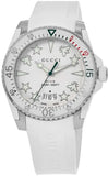 Gucci Dive Quartz White Dial White Rubber Strap Watch For Men - YA136337