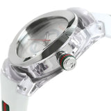 Gucci Sync Quartz White Dial White Rubber Strap Unisex Watch - YA137302