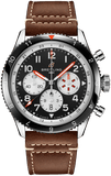 Breitling Super Avi B04 Chronograph GMT 46 Mosquito Black Dial Brown Leather Strap Watch for Men - YB04451A1B1X1