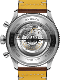 Breitling Super Avi B04 Chronograph GMT 46 Mosquito Black Dial Brown Leather Strap Watch for Men - YB04451A1B1X1