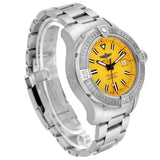 Breitling Avenger Automatic 45mm Seawolf Yellow Dial Silver Steel Strap Strap Watch for Men - A17319101/1A1