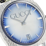 Gucci Grip Vintage Silver Stainless Steel Quartz Unisex Watch 35mm - YA152401