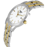 Tissot T Classic Dream White Dial Two Tone Steel Strap Watch for Men - T033.410.22.011.01