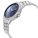 Gucci G Timeless Diamonds Mother of Pearl Blue Dial Silver Steel Strap Unisex Watch - YA126458