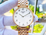 Tissot T Classic Everytime White Dial Rose Gold Mesh Bracelet Watch for Men - T109.610.33.032.00