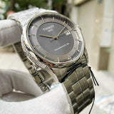 Tissot Luxury Powermatic 80 Grey Dial Silver Steel Strap Watch for Men - T086.407.11.061.00