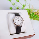 Tissot Everytime Small White Dial Black Leather Strap Watch For Women - T109.210.16.033.00