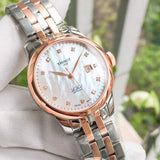 Tissot Le Locle Automatic Lady Mother of Pearl Dial Two Tone Steel Strap Watch For Women - T006.207.22.116.00