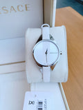 Calvin Klein Rebel White Dial White Leather Strap Watch for Women - K8P231L6