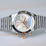 Breitling Chronomat B01 42 White Dial Silver Steel Strap Watch for Men - IB0134101G1A1