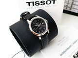 Tissot Le Locle Automatic Lady Black Dial Black Leather Strap Watch for Women - T41.1.123.57