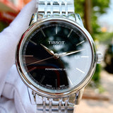 Tissot Classic Carson Powermatic 80 Black Dial Silver Steel Strap Watch For Men - T085.407.11.051.00