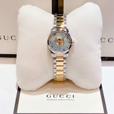 Gucci G Timeless Silver Dial Two Tone Steel Strap Watch For Women - YA1264074