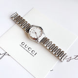 Gucci G Timeless Silver Dial Silver Steel Strap Watch For Women - YA126501