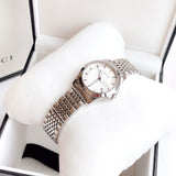 Gucci G Timeless Silver Dial Silver Steel Strap Watch For Women - YA126501