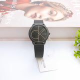 Calvin Klein Minimal Black Dial Black Mesh Bracelet Watch for Women - K3M5245X