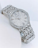 Bulova Crystal Collection Silver Dial Silver Steel Strap Watch for Women - 96L243