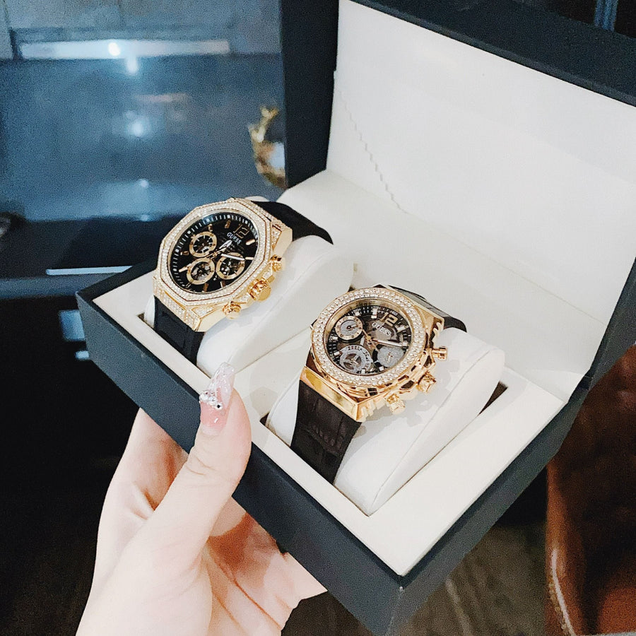Luxury watches in box