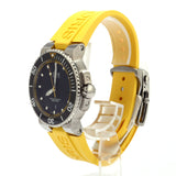 Gucci Dive Black Dial Yellow Rubber Strap Watch For Men - YA136319