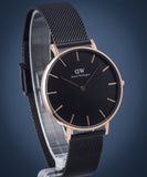 Daniel Wellington Petite Ashfield women's watch with black dial