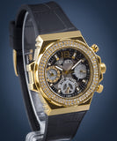 Guess Fusion GW0553L4 women's watch with gold and black details