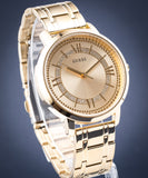 Guess Montauk Gold Dial Gold Steel Strap Watch for Women - W0933L2